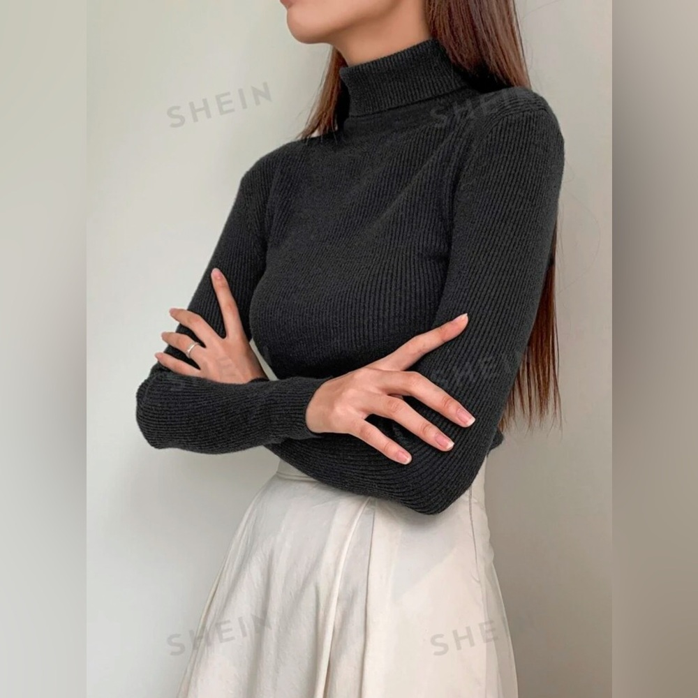 DAZY High Neck Pullover Sweater